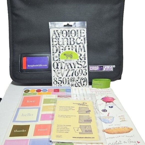 Craf-t Caddy Crop In Style Pockets For Tools Photos Albums Papers Pens Scrapbook - Picture 1 of 11